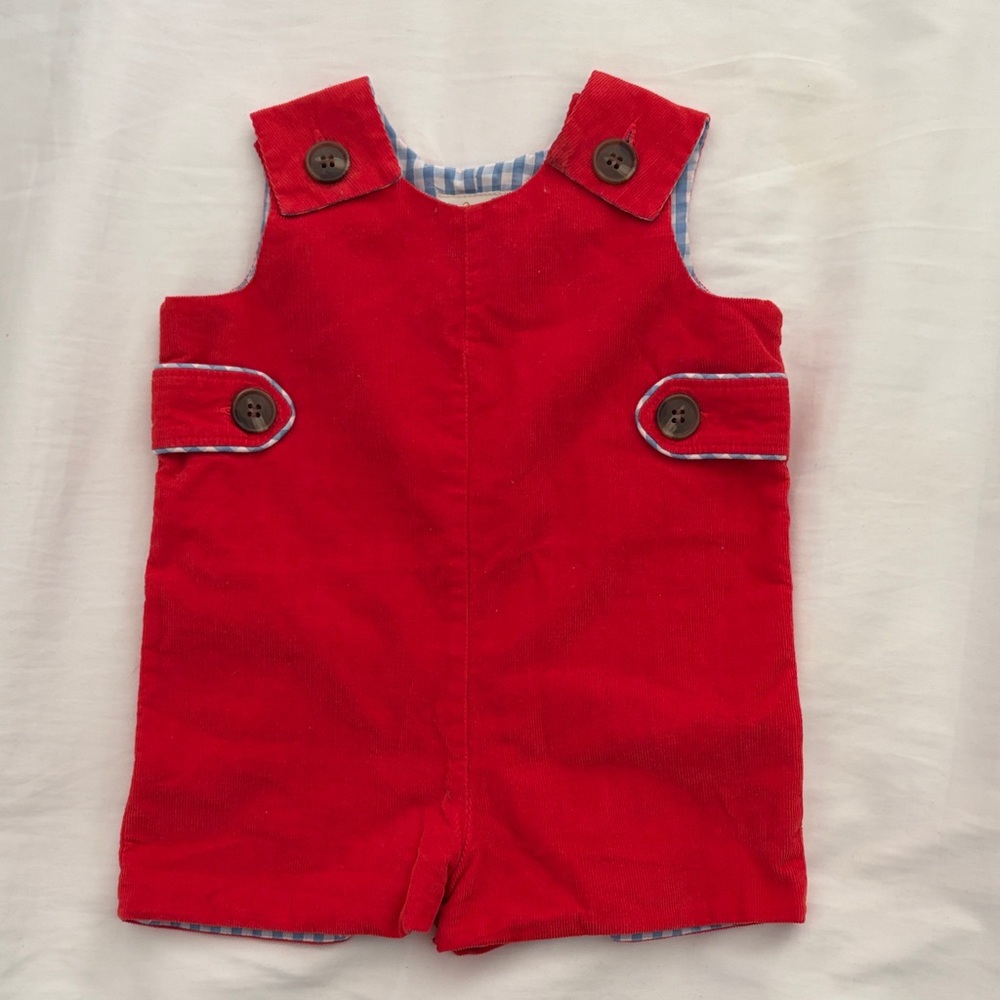 Beaufort Bonnet Co Jon Jon - Red with gingham piping and lining